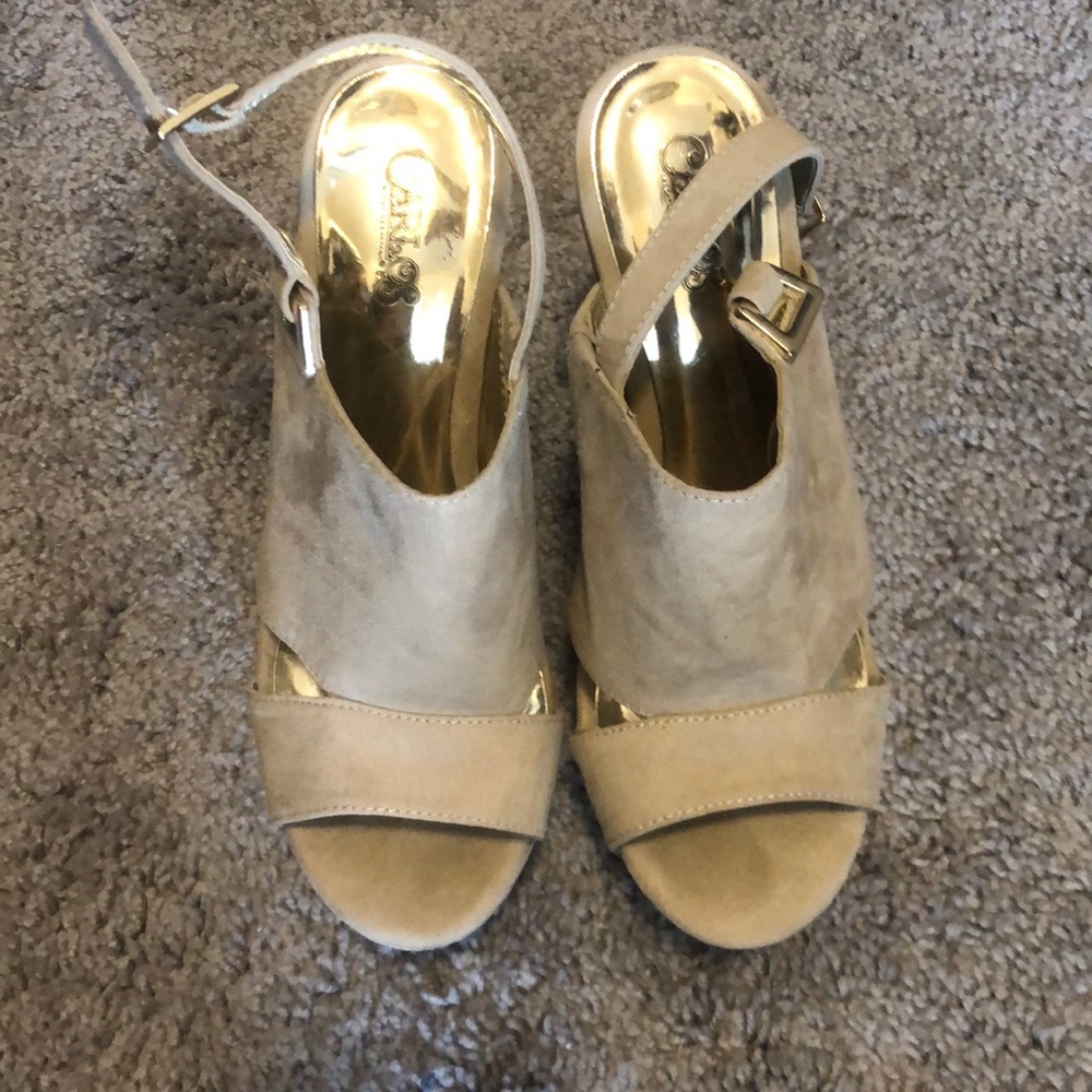 Carlos Santana Suede wedges